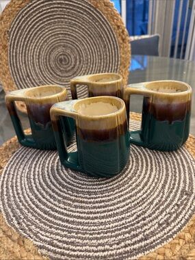 Rodolfo Padilla signed vintage pottery mugs- set of four
